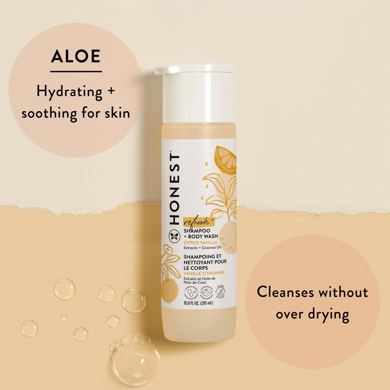 The Honest Company 2-in-1 Cleansing Shampoo Body Wash Gentle for