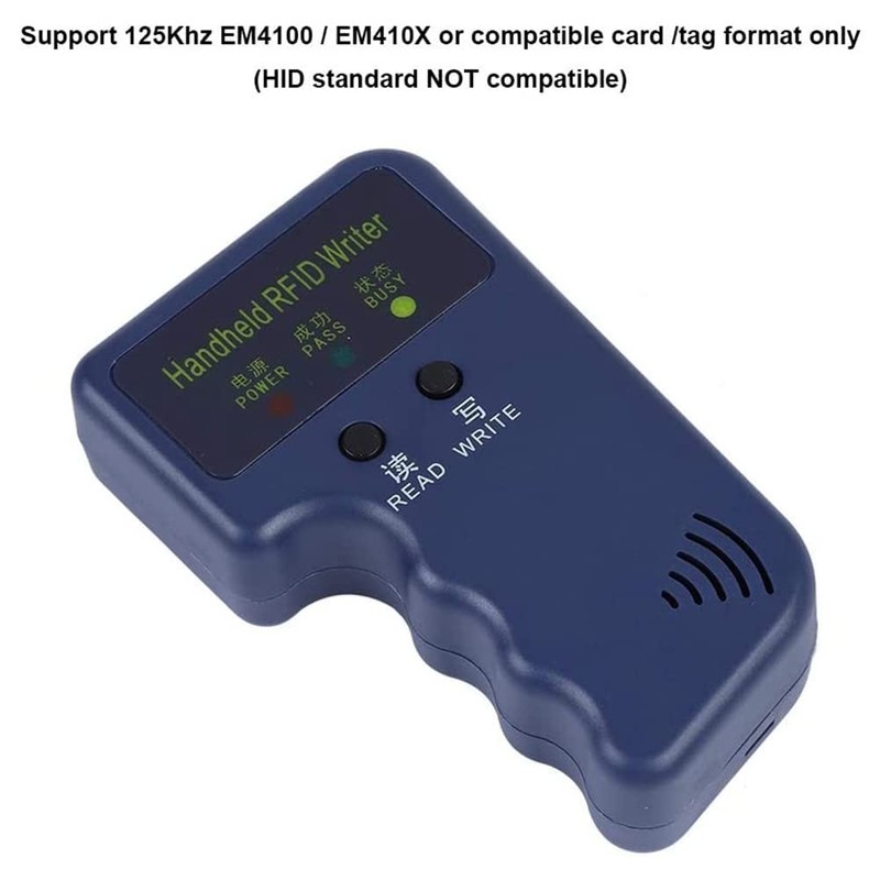 Aswalling Handheld 125KHz RFID ID Card Writer Reader for Access