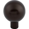 Barrington Brookline Round Knob Finish: Flat Black