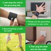 Grounding Wristband Conductive Carbon Leatherette for Better Sleep, Reduce Pain