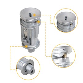 Anxingo 5003843AB Automobile Ignition Key Switch Lock Cylinder Replacement for Dodge Plymouth Replacement for Chrysler 300 300M Replaces 703719C 703719