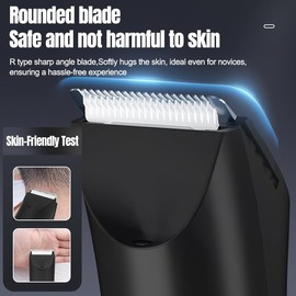 Body Hair Trimmer for Men and Women, Electric Ball Trimmer, Womens Bikini Trimmer, Mens Pubic Hair Trimmer with LED Display