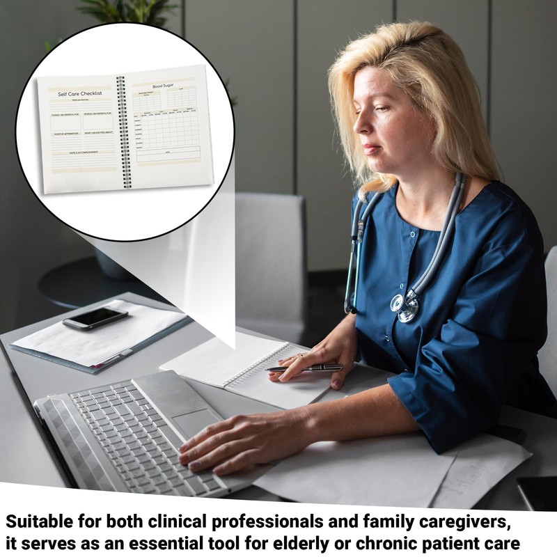 Medical Journal Binder - Personal Records Logbook, Office Visits Schedule