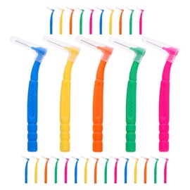 Artibetter Limpiador Interdental Forma L 30 Unidades, Ligero Y Portátil， Cepillo Para Espacios Dentales Protector De Encías， Herramienta Compacta Para Adultos En Salidas