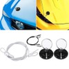 Estink 2PCs Universal CNC Aluminum Car Vehicle Racing Bonnet Hood