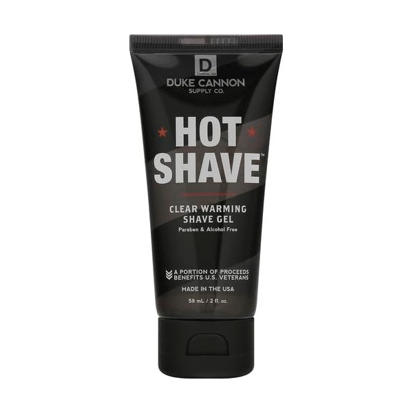 Duke Cannon Hot Shave - Clear Warming Shaving Gel, 2 fl. oz.