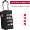 ZHEGE TSA Lock Suitcase, Suitcase Locks, 4-Digit Locks, Combination Code