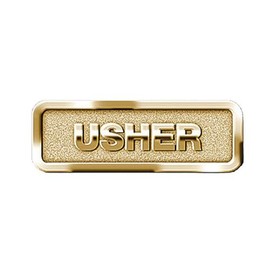 1 X Usher Badge, Brass