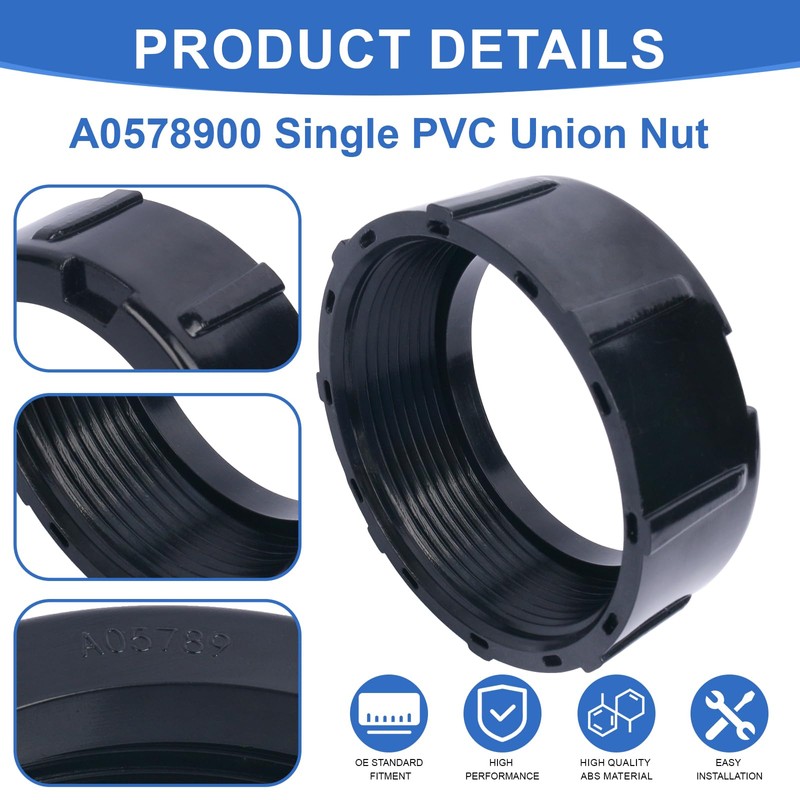 GDW A0578900 Single PVC Union Nut Fits R0452100 PLC1400 -
