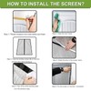 Risareyi Fiberglass Magnetic Screen Door Actual Size 32"x80", Grey Bugs