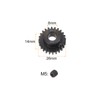 sourcing map Mod 1 24T Pinion Gear 8mm Bore Hardened