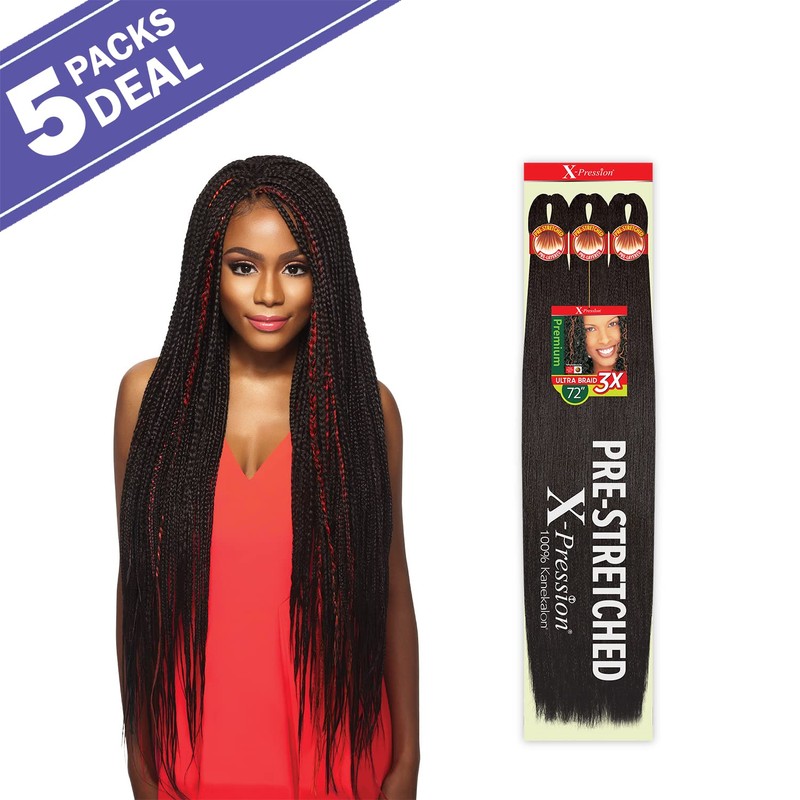 Outre Braids X-Pression Kanekalon 3X Pre Stretched Ultra Braid 72"