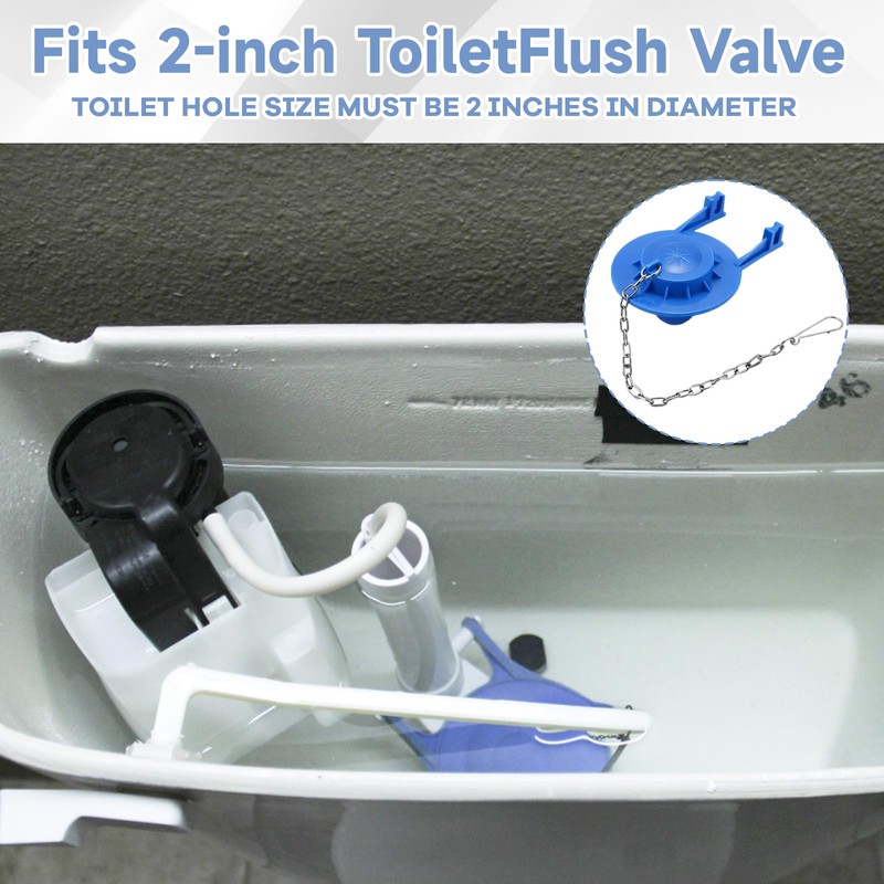 Toilet Flapper 2 Inch Replacement Kit, Universal Toilet Tank Flapper,
