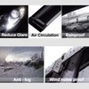 Puermto Side Window Visor Wind Vent Deflector,2pcs Outside Tape-On Rain
