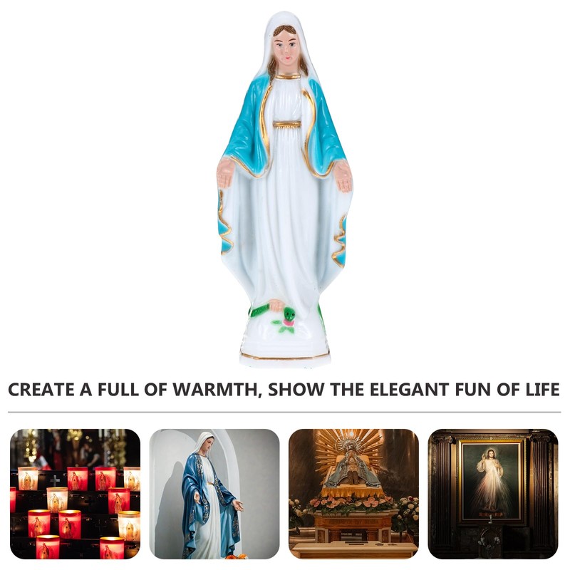 PRETYZOOM Virgin Marie Statue Religious Figure Catholic Mary Mother of