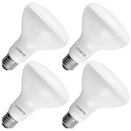 Luxrite 4-Pack BR30 LED Bulb, 65W Equivalent, 3500K Natural White, Dimmable, 650 Lumens, LED Flood Light Bulbs, 8.5W, Energy Star, E26 Medium Base, Damp Rated, Indoor/Outdoor - Living Room and Kitchen