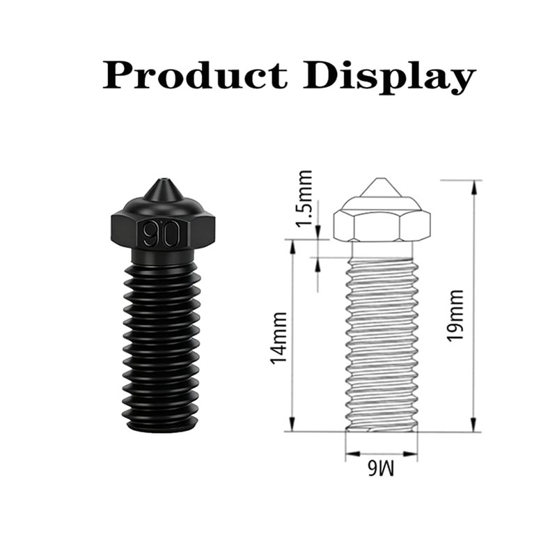 3 Pcs Hardened Steel Nozzles for R QIDI Q1 Pro/X-Max
