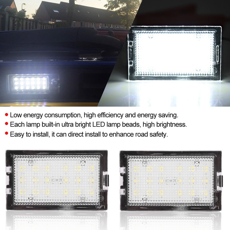 LED Lamp Light License Number Plate Fit for Land Rover/Discovery