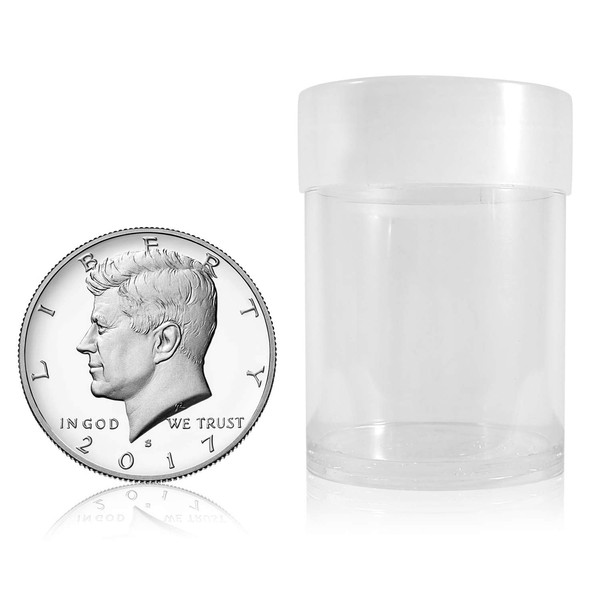 BCW Half-Dollar Coin Storage Tubes - 10 ct