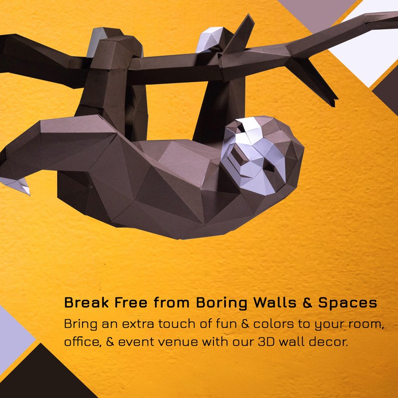 Papercraft World Dual-Use 3D Papercraft Model-Yoga Cat -YOGTWH