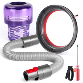 SV16 SV29 Dust Bin Sealing Ring + Extension Hose + HAPA Filter Compatible with Dyson Outsize 970423-01 970422-01 Canister Replacement Part, with Adjustable Trigger Lock Strap
