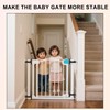 2pcs Baby Gate Banister Adapters, Black No-Drill Mounting Accessories Universal