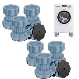 SOYUZERISH Pack of 8 Universal Heightening Pad for Washing Machine Base, 2025 General Size Vibration Damper Washing Machine Mat, Washing Machine Mat, Non-Slip Mat Washing Machine