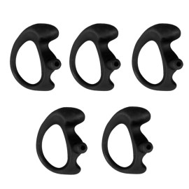 Unbranded 5 Pair XS Left & Right Earbud Earmold for Earpiece Acoustic Tube Radio Black