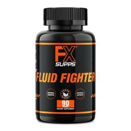FXSUPPS Fluid Fighter – Herbal Diuretic Supplement, 90 Capsules with Potassium and Vitamin B6 for Bloating Relief, Hydration Balance, and Muscle Cramp Support