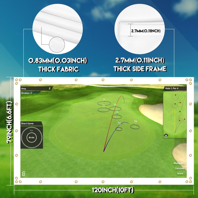 Joogto Golf Impact Screen for Indoor/Outdoor, Golf Impact Screen with