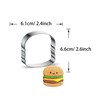 WDYJMALL Ausstechform in Hamburger-Brotform