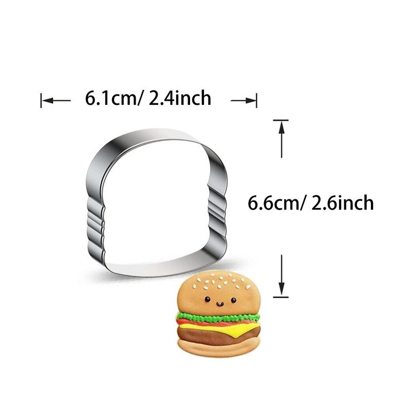 WDYJMALL Ausstechform in Hamburger-Brotform