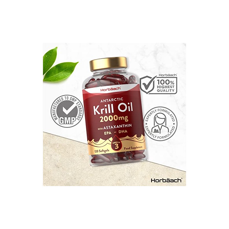 Antarctic Krill Oil 2000mg | High Strength | 120 Capsules