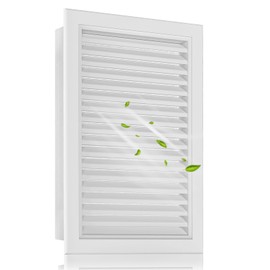 12" x 18" Aluminum Alloy Gable Vent, Never Rust Gable Vents for Shed, Reducing Indoor Temperature - Ideal for Wall, Attic, Shed, Door, and Shipping Container, Vent Opening: 10" x 16"