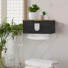 Solid Wood Paper Towel Dispenser Wall Mounted, Folded Paper Towel