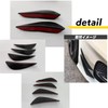 4pcs Universal Canard Front Car Fin Spoiler Bumper Protector Dress