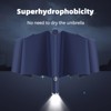 Maizoon Folding Umbrella with Led Flashlight 10 Ribs Strong Fiberglass
