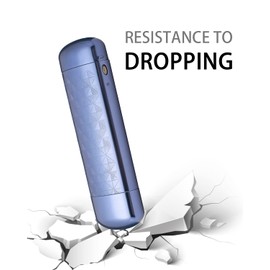 Philley Glasses Case Hard Glasses, Made of Aluminium Metal, Ultralight, blue