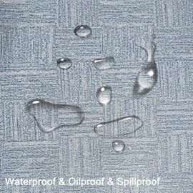 WUBAYI Table Cloth PVC Plastic Wipe Clean Tablecloth Rectangular Kitchen Table Cover Protector Waterproof Oil Resistant 200 x 140 cm Suitable for Kitchen Picnic Outdoor Indoor (Grey Blue)