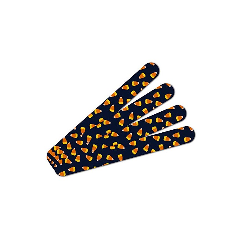 Sweet Orange Candy Corn Pattern Double-Sided Nail File Emery Board