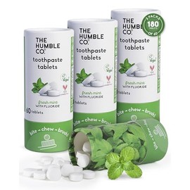 Humble Co. Chewable Toothpaste Tablets with Fluoride - Mint Flavor