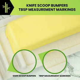 Bamboo Butter Dish with Lid for Countertop or Refrigerator Storage - Butter Stick Holder to Leave On Counter - Single Butter Stick Butter Tray Keeper for Kitchen & Fridge