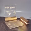 Desktop Luminous Memo Note Board Plug In LED Lamp Base