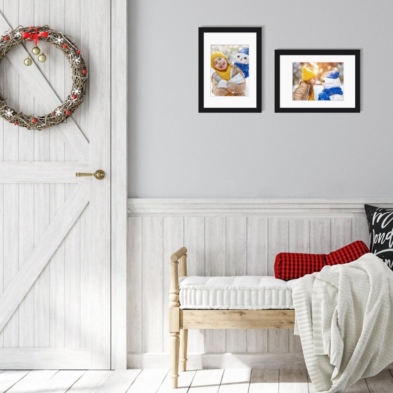 EGOFINE A4 Frame,100% Solid Wood Frame, A4 Picture Frame with