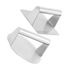 CAXUSD 2Pcs Stainless Steel Burger Patty Maker Burger Press with
