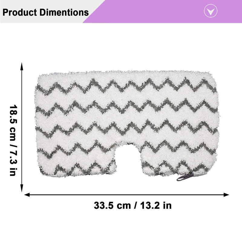 Extolife 4 Pack Steam Mop Pads Replacement for Shark Steam