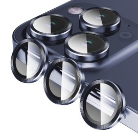 Jeluse 3 x 2 Pack Compatible with iP2023 Camera Lens Protector, 9H Tempered Glass, Drop Protection, Anti-Scratch, Auto Alignment, Night Shooting Mode