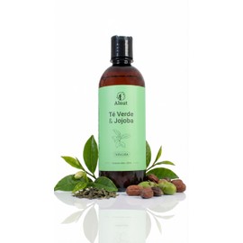 Alnut Shampoo para Perros y Cachorros - Sin Sulfatos ni Parabenos - Espuma de Baño, 480 ml (Té Verde y Jojoba)