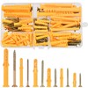 Board Anchor Screw Set, Set of 88, 6 Sizes, Drywall
