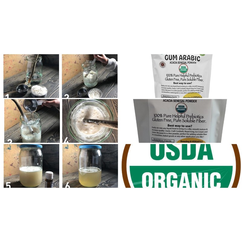 Gum Arabic Powder, USDA Organic | 4 oz. Easy use